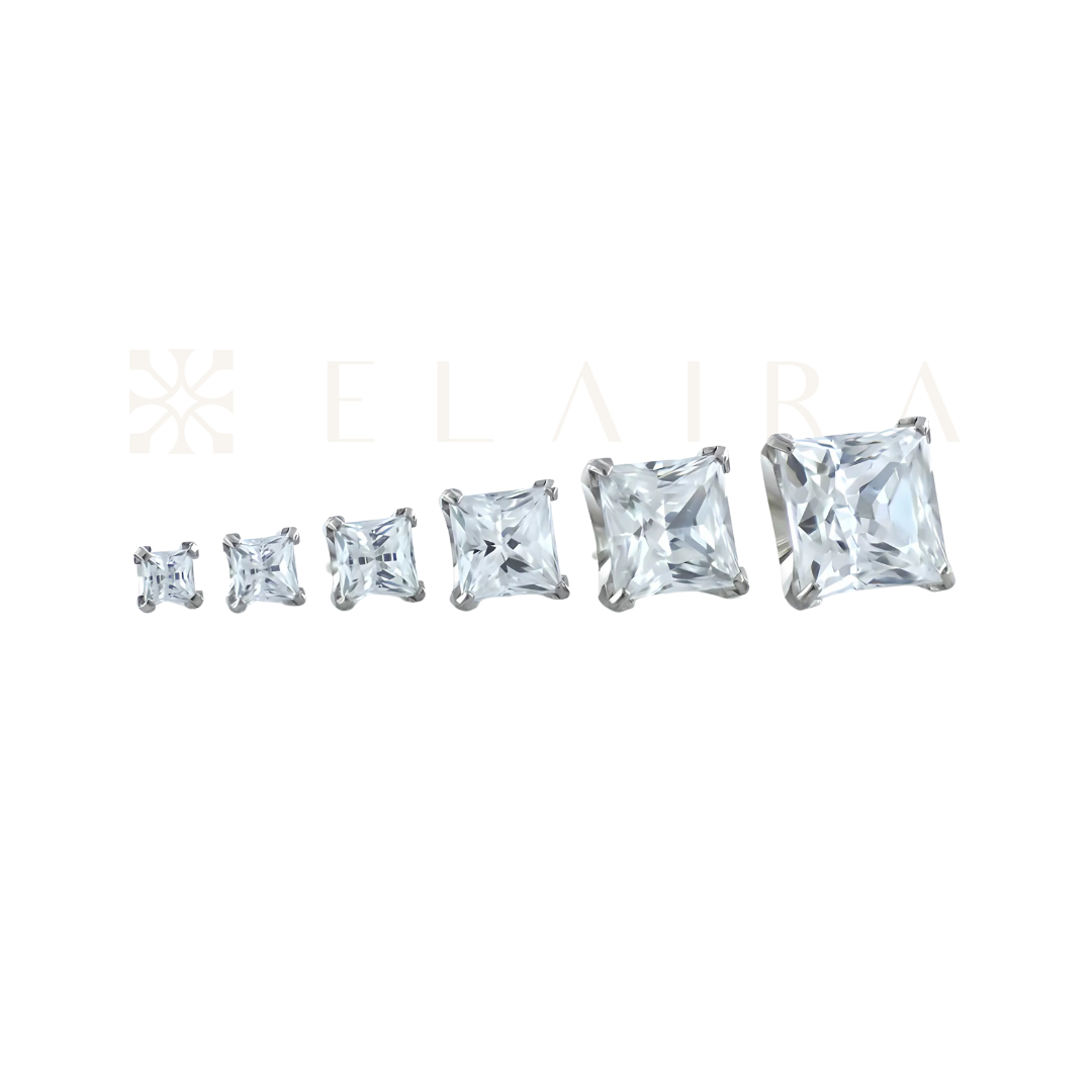 Neometal Princess Cut Threadless Push Pin
