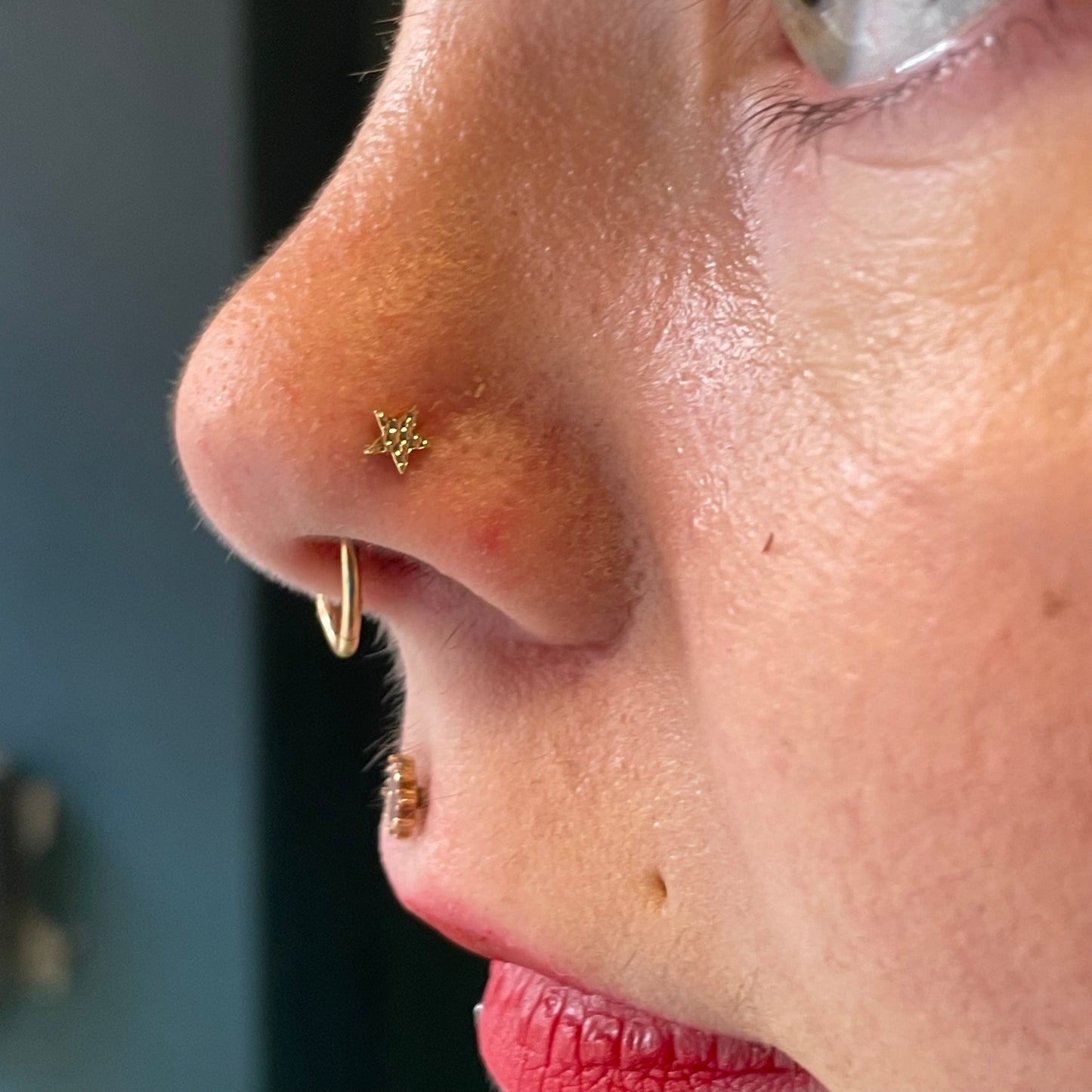 Junipurr Jewelry 14k Gold Hammered Star