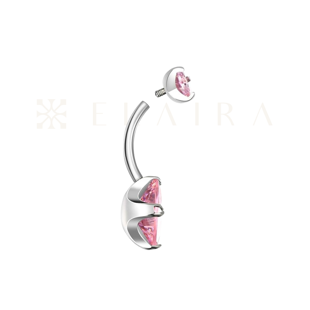 Princess Cut Belly Ring