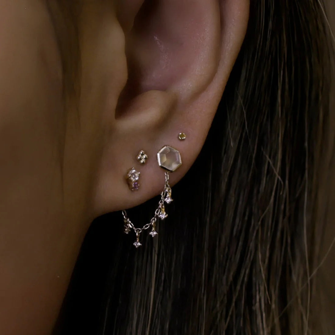 Ember Tiny Diamond Charm Chain