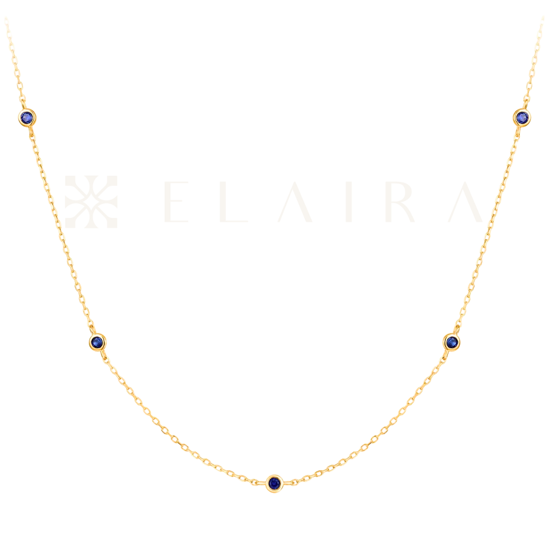 BJO Jewelry Insight Necklace Blue Sapphire