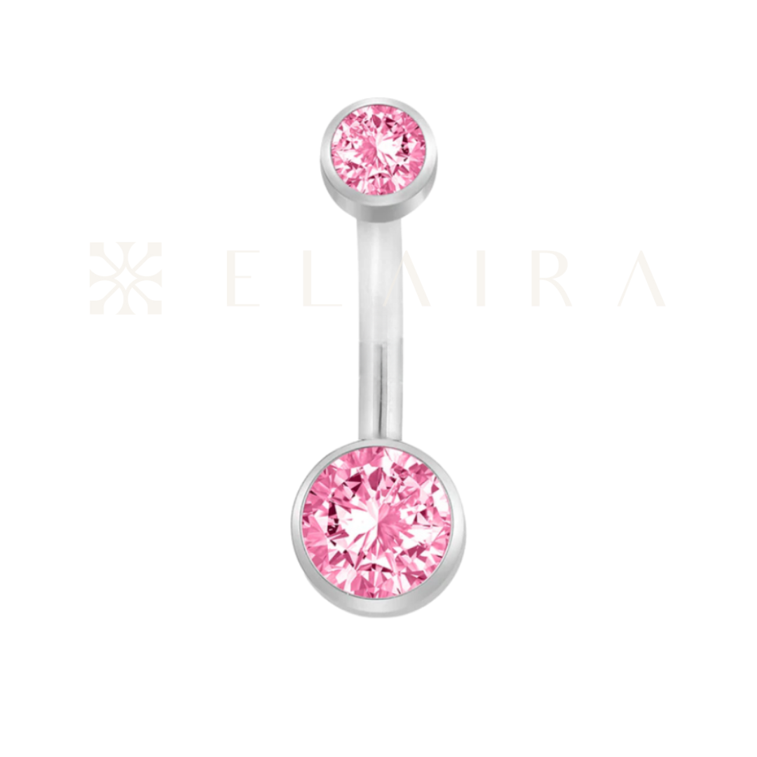 Classic Titanium Bezel Belly Ring