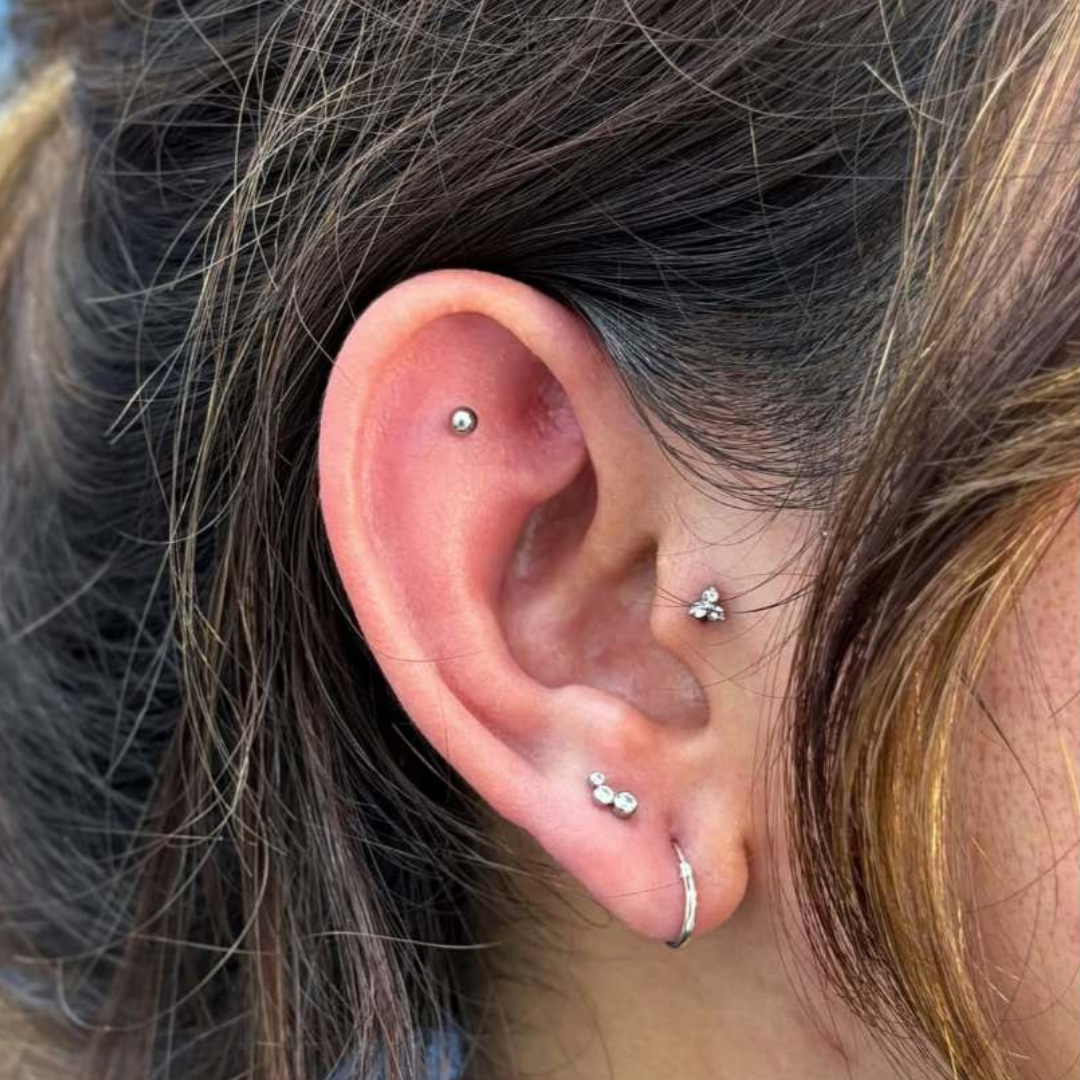 Elaira Trinity CZ in 24K Gold PVD