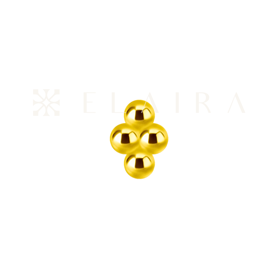 ELAIRA 18k Gold 4 Beads