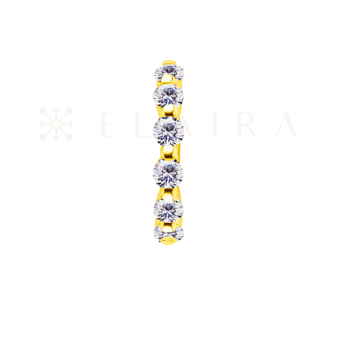 ELAIRA 18k Gold Bubble Band Clicker