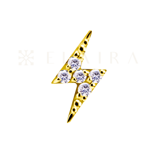 ELAIRA 18k Gold Thunder Premium Zirconia