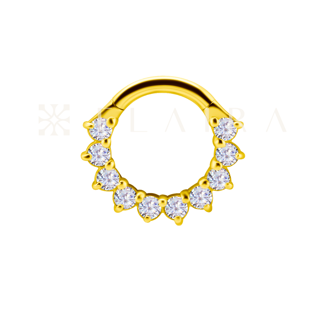 ELAIRA 18k Solid Gold Lily Clicker