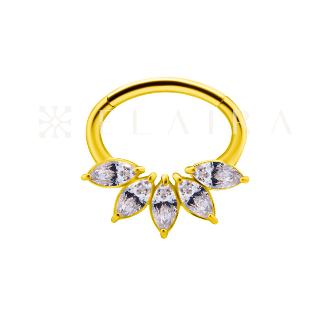 ELAIRA 18k Solid Gold Lotus Clicker