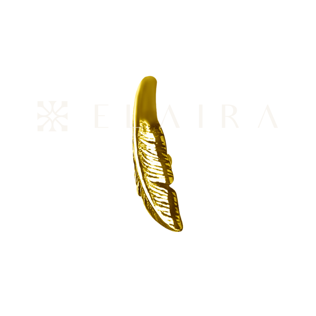 ELAIRA Fallen Leaf in 24k Gold PVD