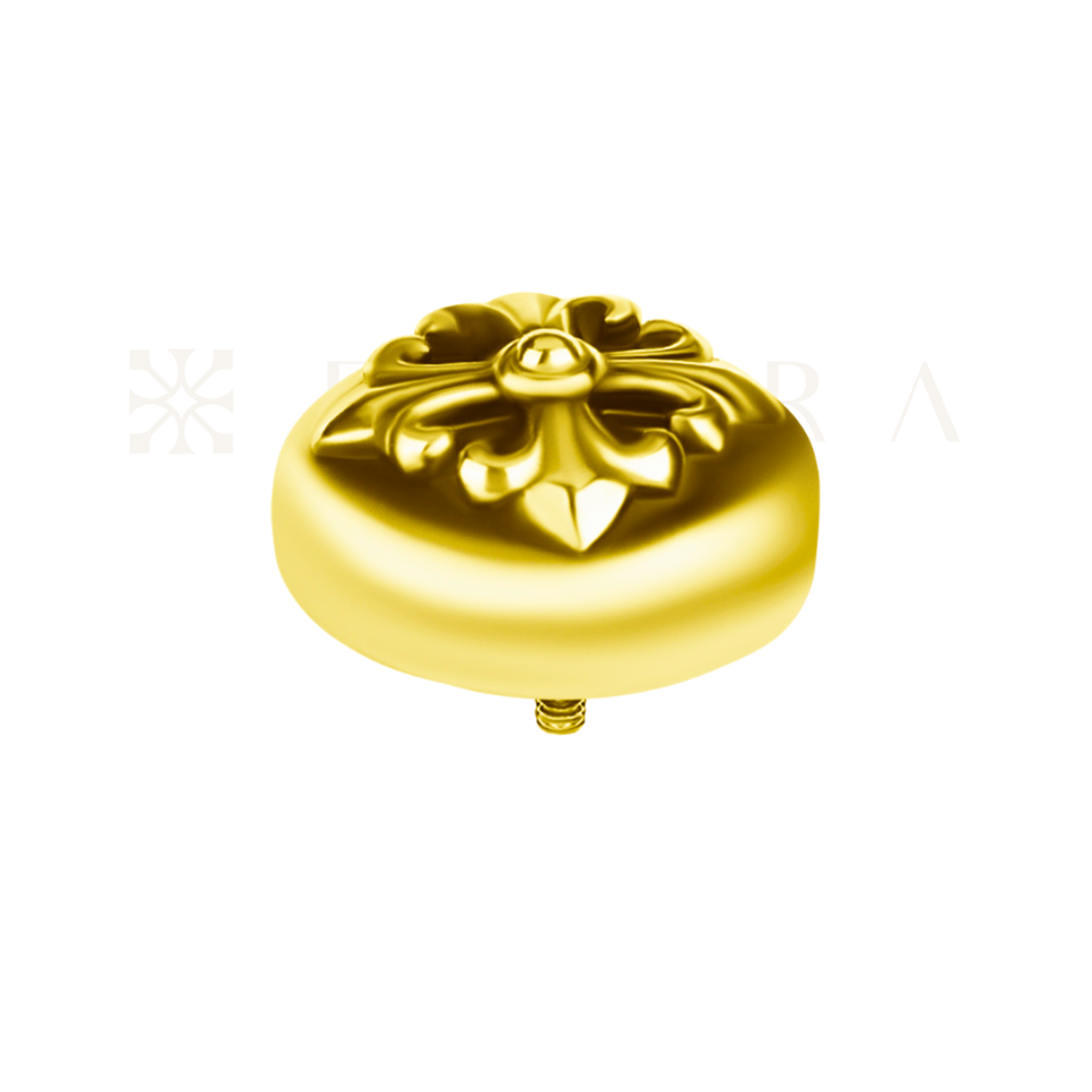 ELAIRA Florentine Sigil Stud in 18k Gold PVD