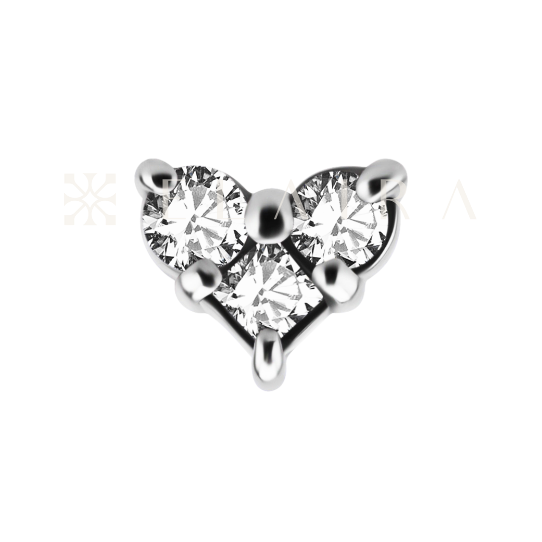 ELAIRA Missy Heart in Silver Colour
