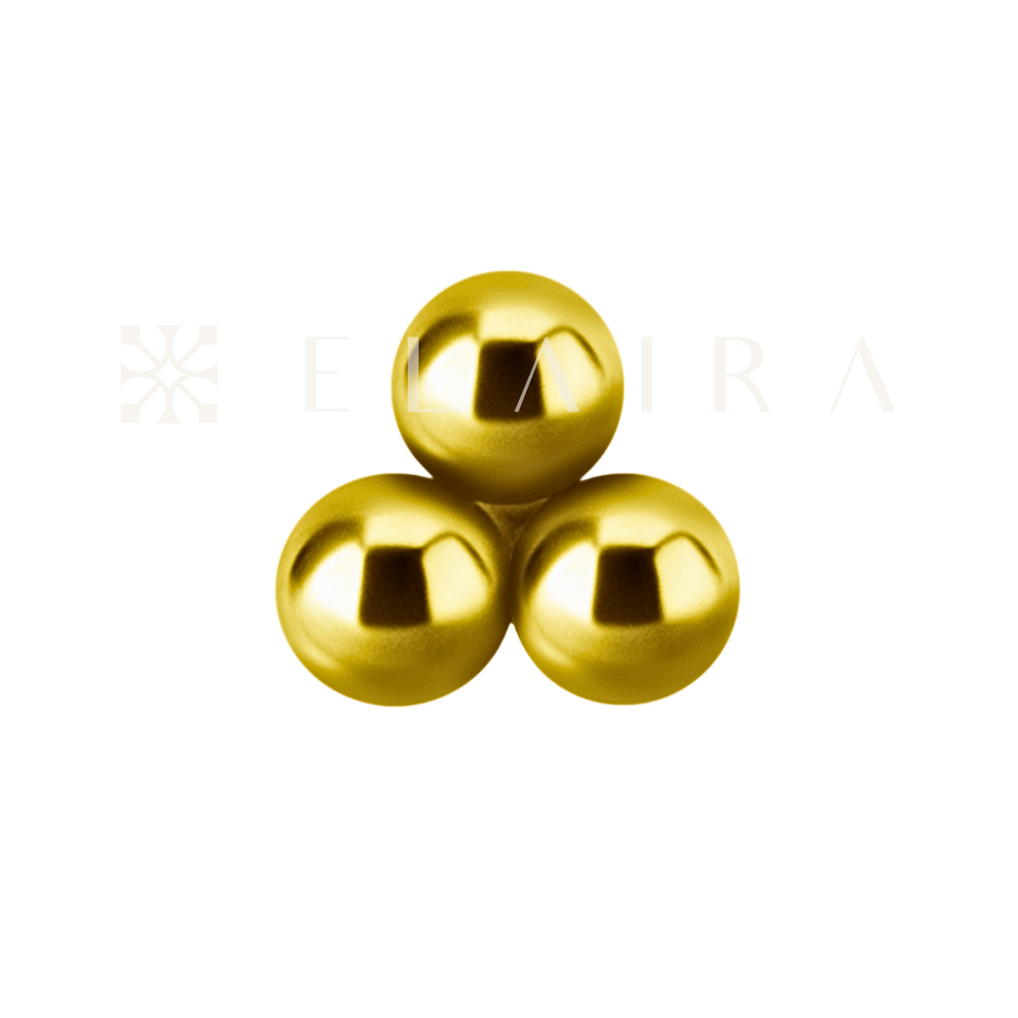 Elaira Tribeads in 18K Gold PVD