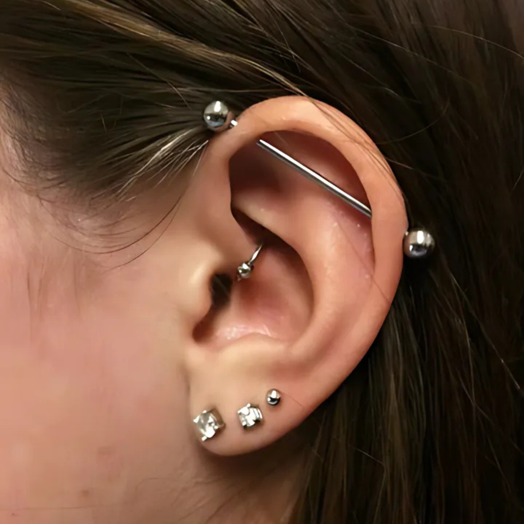 ELAIRA Classic Titanium Long Barbell