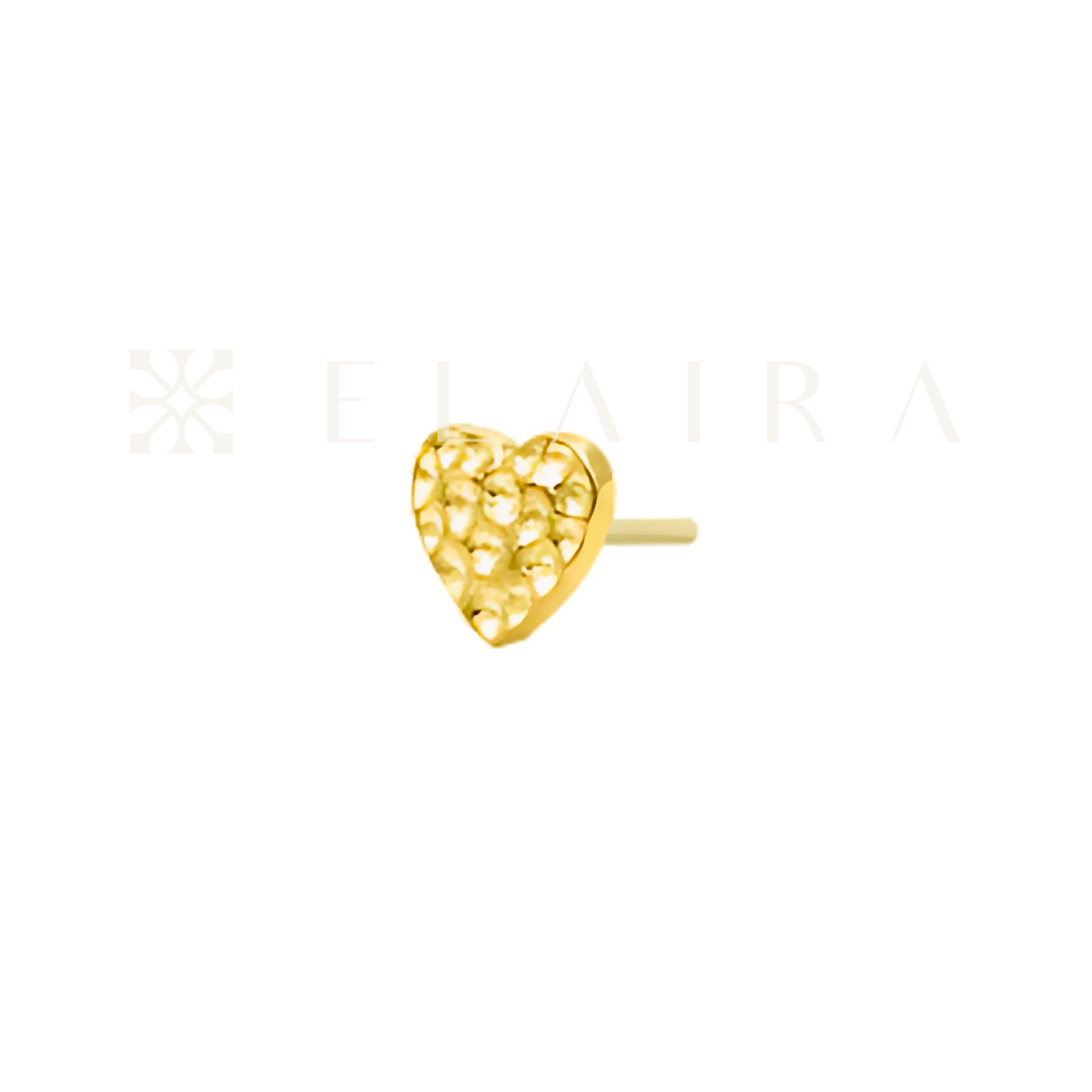 Junipurr Jewelry 14k Gold Hammered Heart
