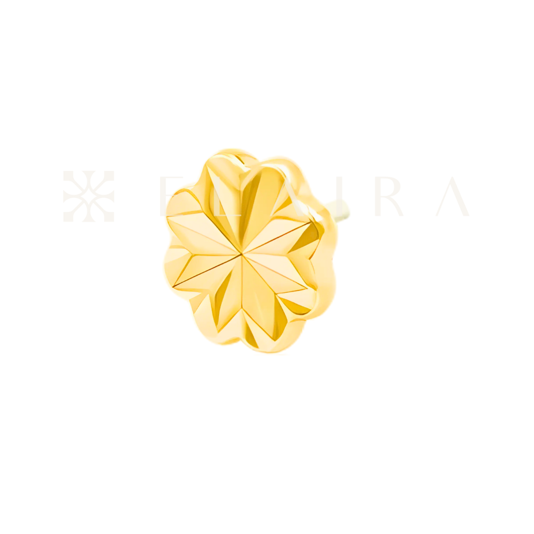 Junipurr Jewelry 14k Gold Laser Blossom