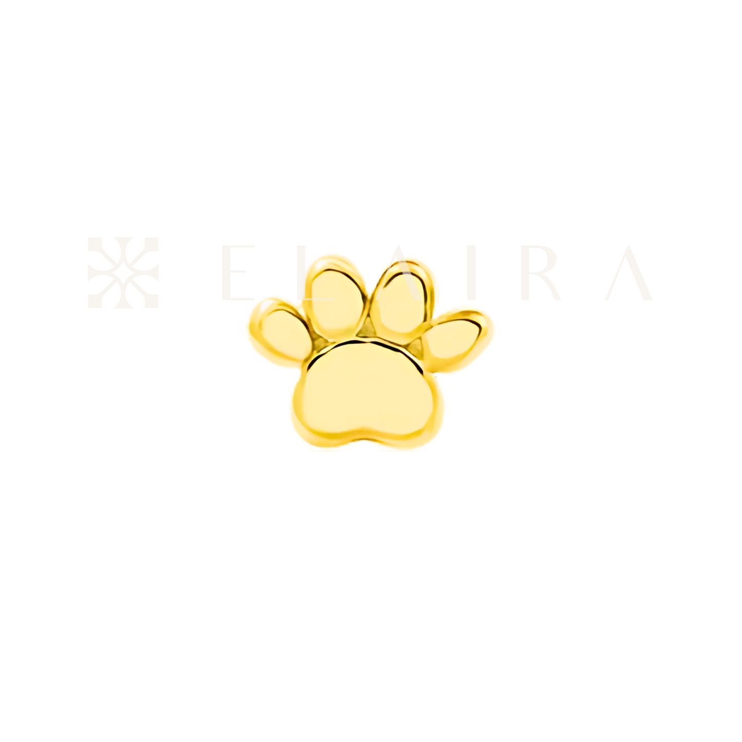 Junipurr Jewelry 14k Solid Gold Mini Paw