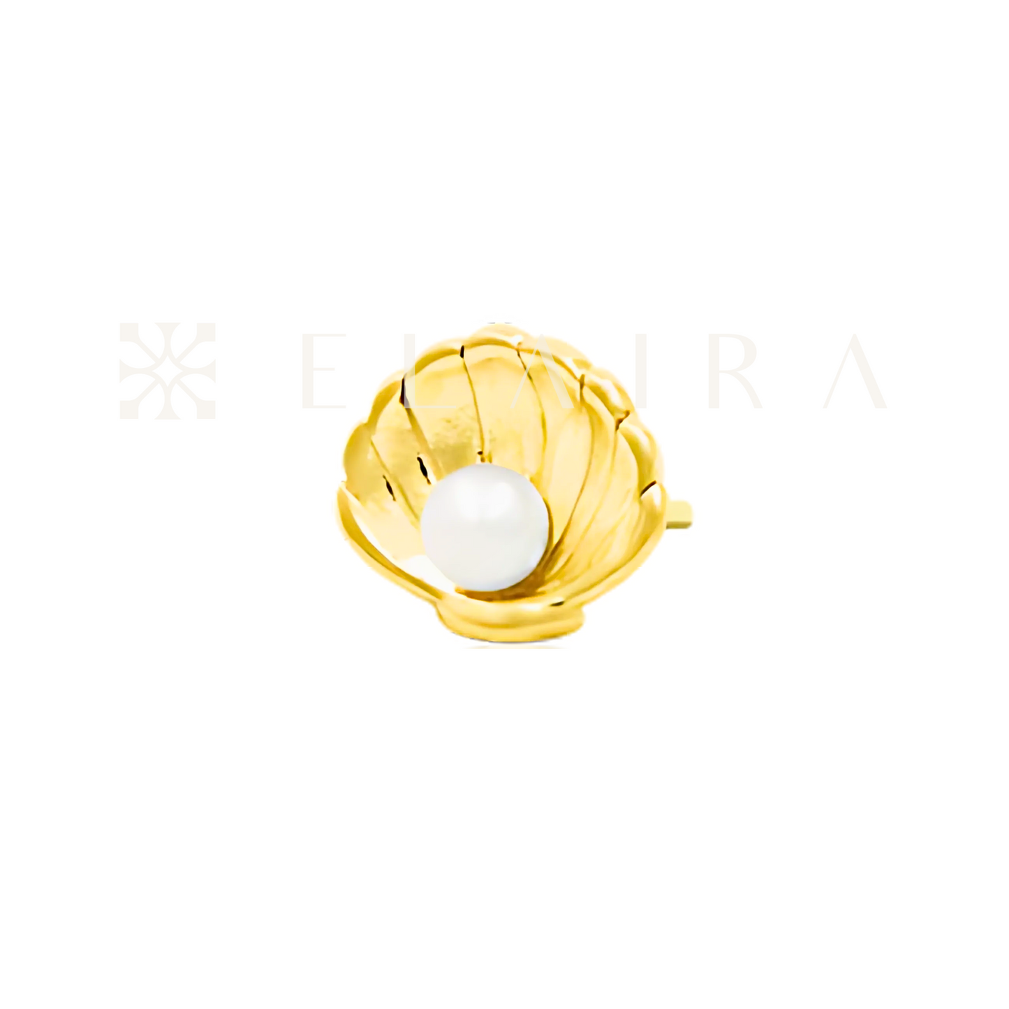 Junipurr Shellby 14k Solid Gold Stud