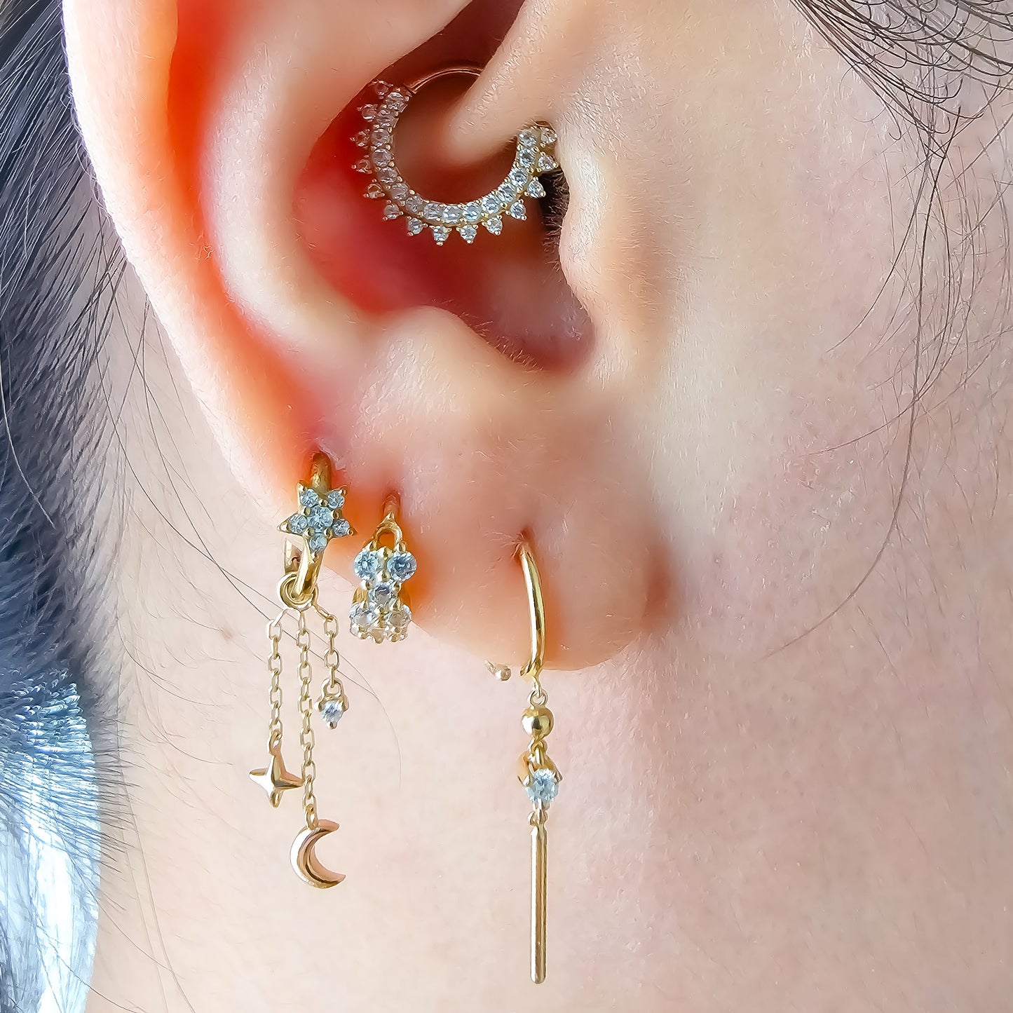 Modern Mood 14k Solid Gold Cassiopeia Charm