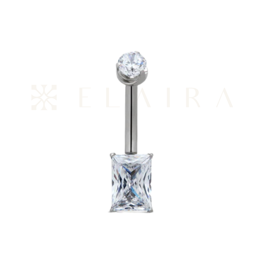 Rectangle Belly Ring