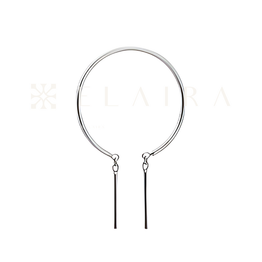 Sterling Silver Chime Hoops