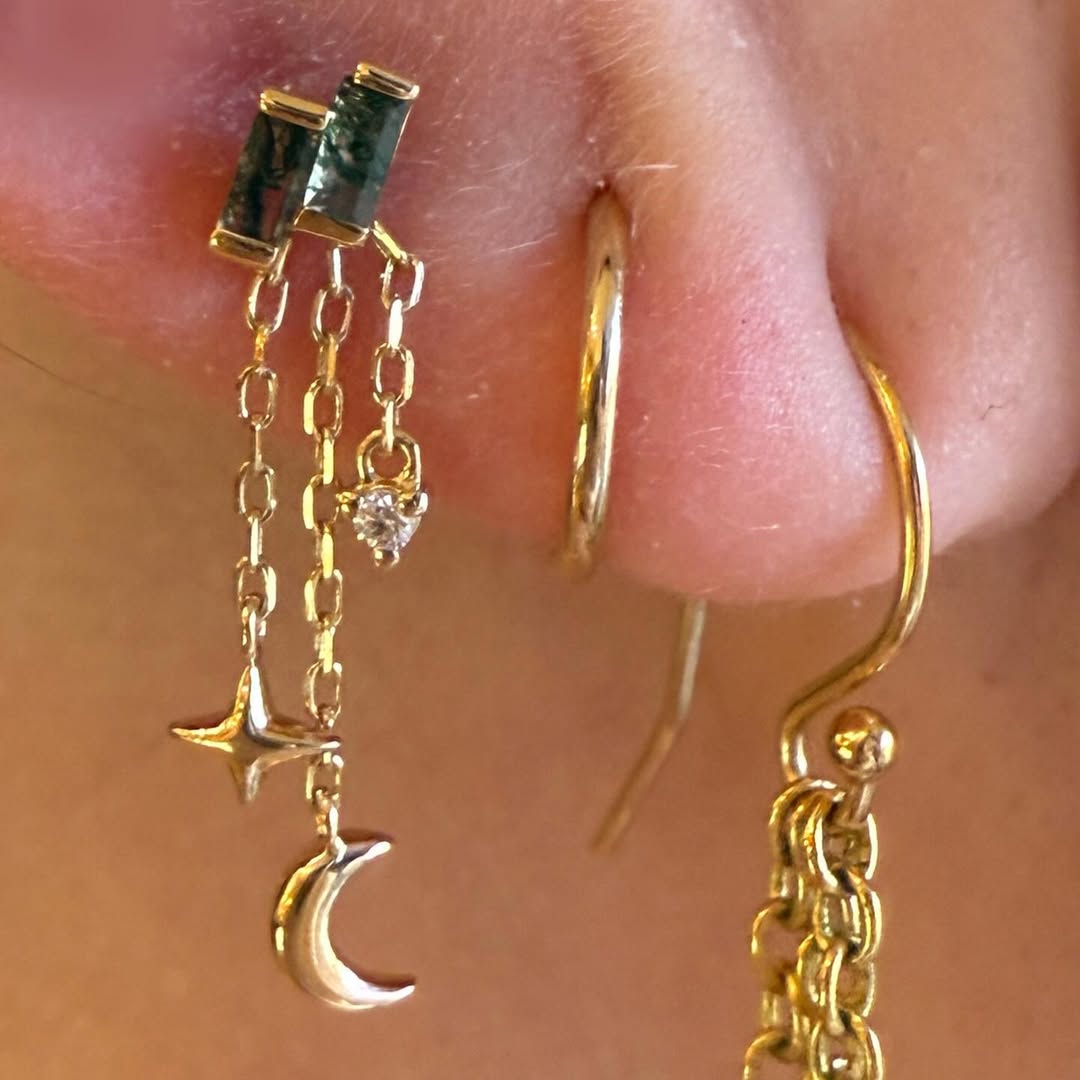 Modern Mood 14k Solid Gold Cassiopeia Charm