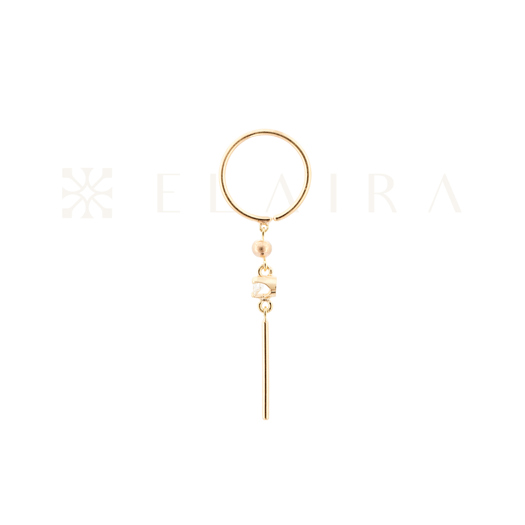 14k Solid Gold Diamond Huggies