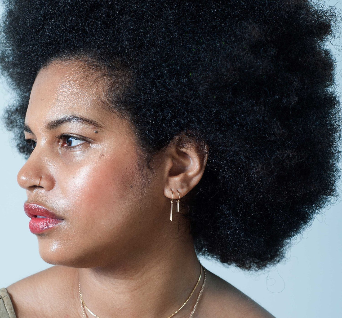 14k Solid Gold Chime Earrings