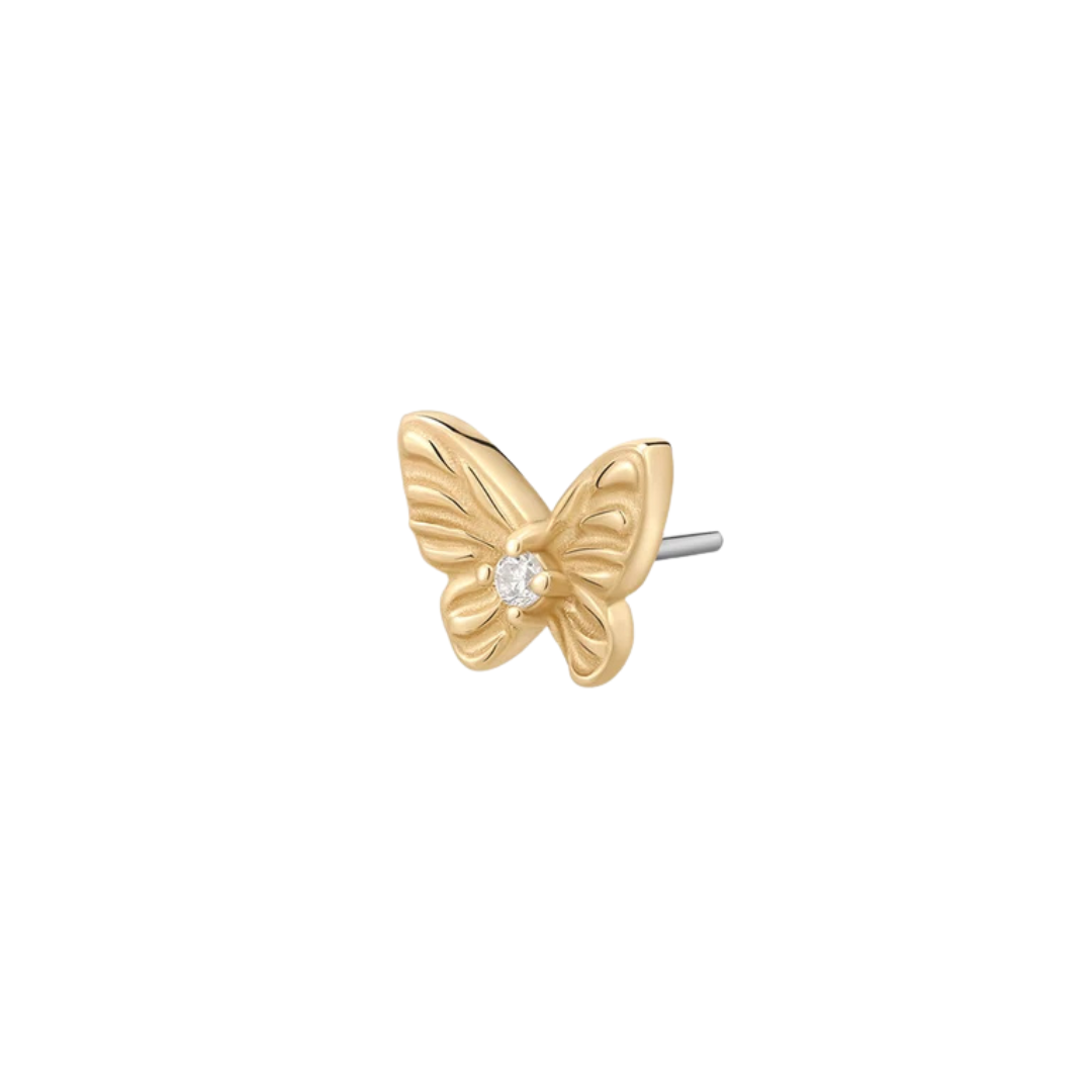 14k Solid Gold MARIPOSA | Accent Butterfly