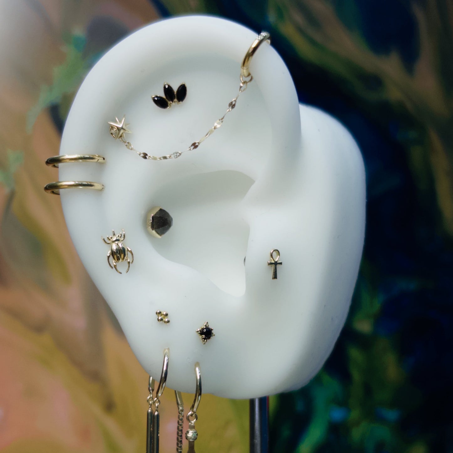 Junipurr Jewelry 14k Gold Rhino Beetle