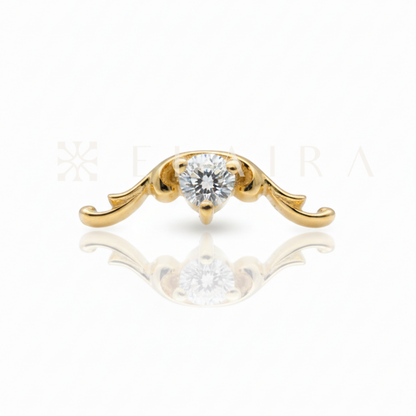 18k Gold Totem w Lab Grown Diamond