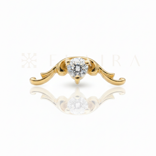 18k Gold Totem w Lab Grown Diamond