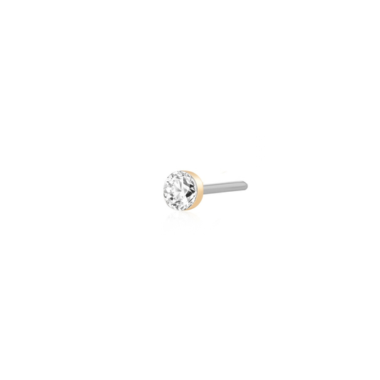 14k Solid Gold Solitaire Lab Grown Diamond Invisible Setting