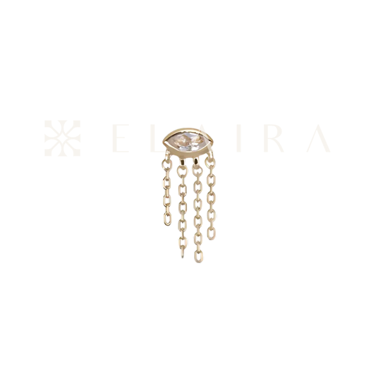 Misty Dew • 14K Solid Yellow Gold Topaz