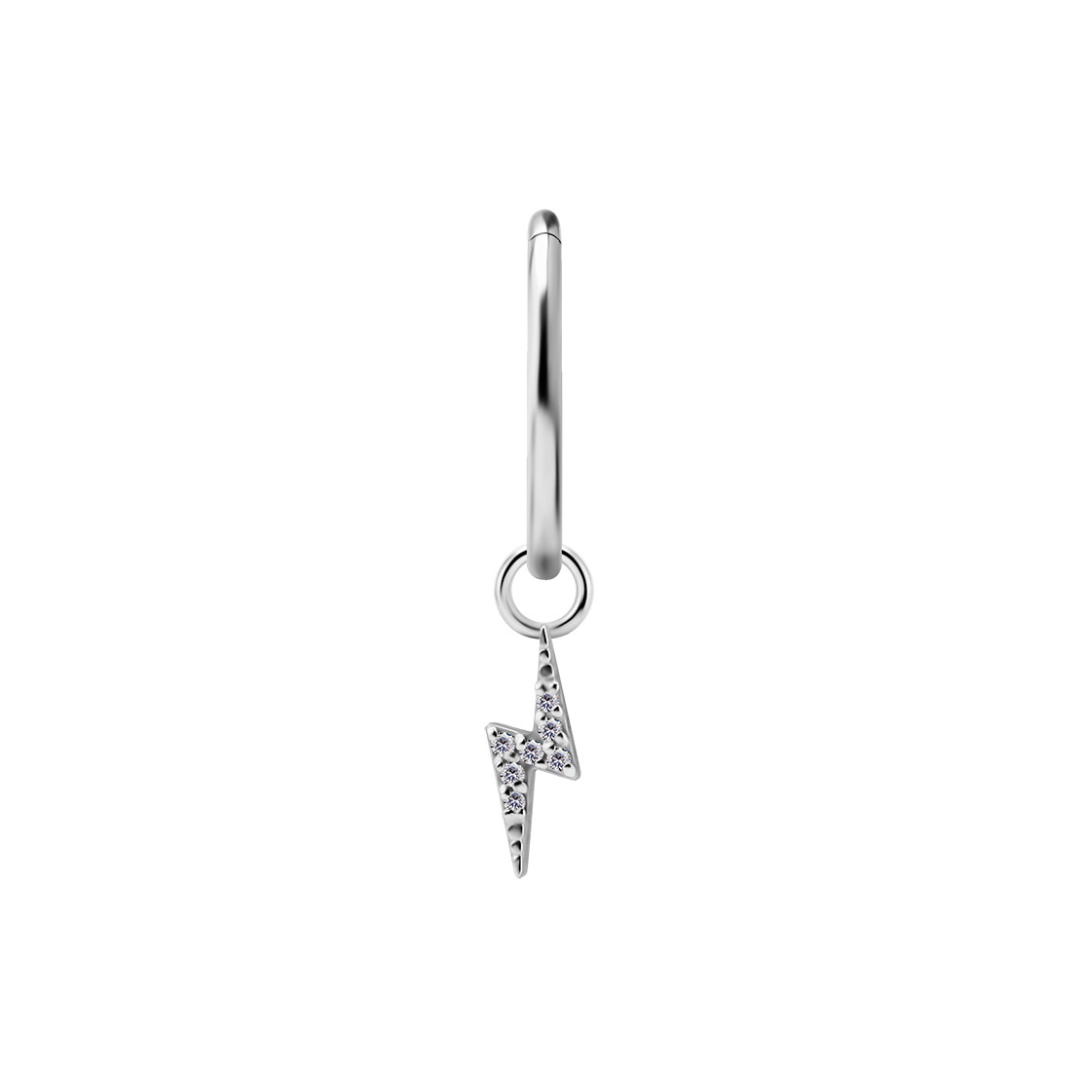 Thunder CZ Charm With Jump Ring