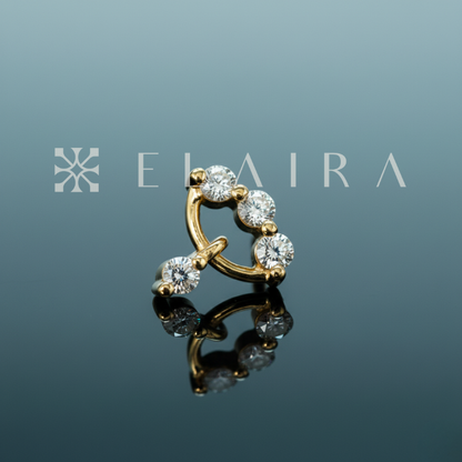 18k Gold Cloud w Lab Grown Diamond