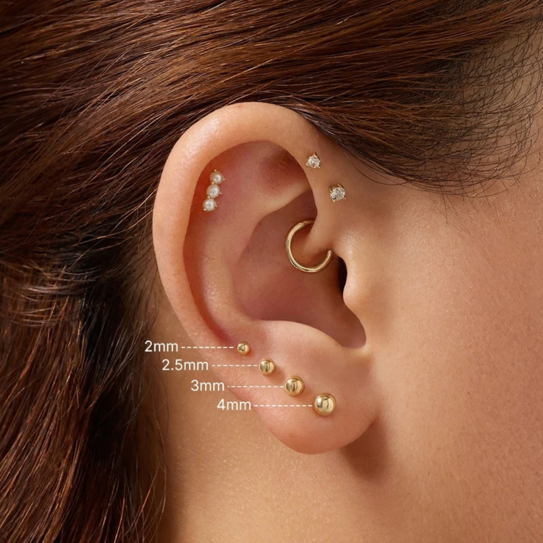 14k Solid Gold SPHERE | Round 2mm