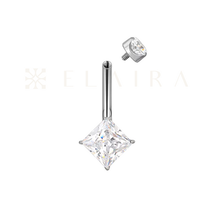 Princess Cut Belly Ring