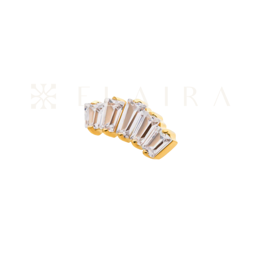 Trapezoid Cluster Stud