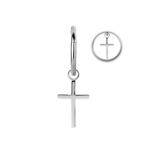 Cross Charm with Jump Ring