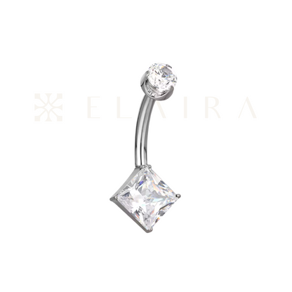 Princess Cut Belly Ring