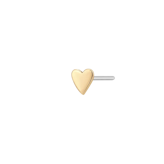 14k Solid Gold MINNIE | Heart Threadless