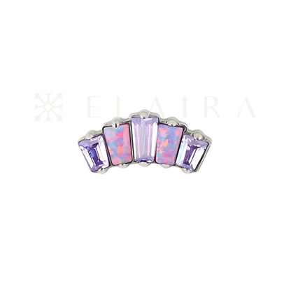 Trapezoid Cluster Stud