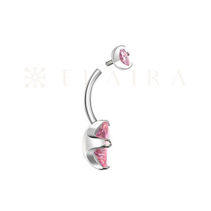 Princess Cut Belly Ring