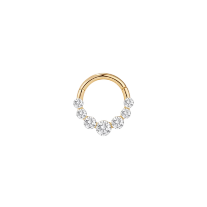 14k Solid Gold Invisible Setting Clicker