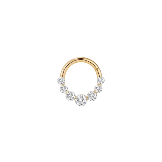 14k Solid Gold Invisible Setting Clicker