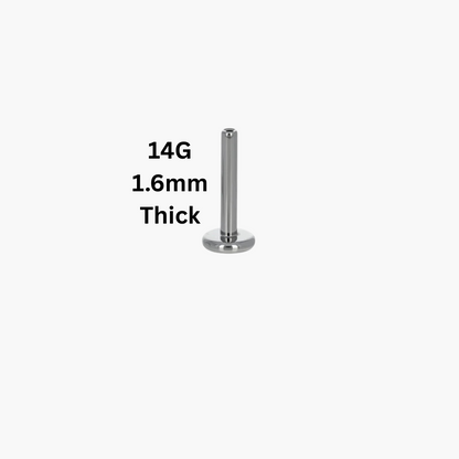 14G (1.6mm) Threaded Post Only