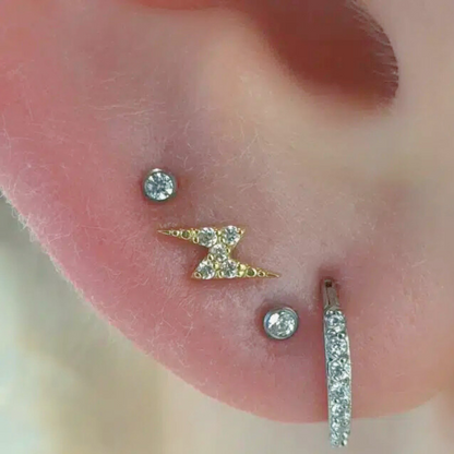 ELAIRA 18k Gold Thunder Premium Zirconia