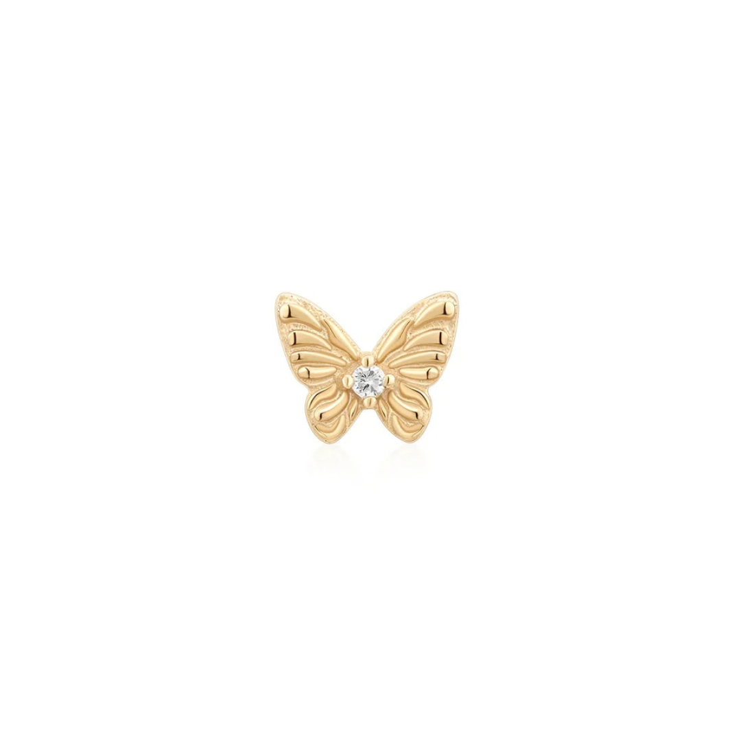 14k Solid Gold MARIPOSA | Accent Butterfly