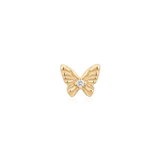 14k Solid Gold MARIPOSA | Accent Butterfly