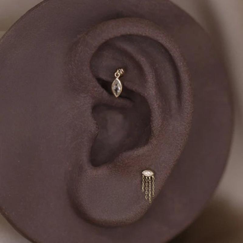 Misty Dew • 14K Solid Yellow Gold Topaz